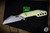 JRW Knives Traitor Fixed Blade Knife Green Embrite 2.75" MagnaCut Wharncliffe Stonewash