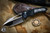 Heretic Knives Custom "Pariah" Manual Button Lock Folding Knife Aluminum Meteorite Inlay 4" Mirror Polish 