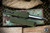 Heretic Knives Manticore X Green Frag OTF Automatic Knife 3.75" Double Edge Black H032F-10A-GRN
