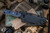McNees Knives Ridge Runner Fixed Blade Knife Blue/Black G10 3.75" 3V Atomic Stonewash