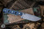 McNees Knives Ridge Runner Fixed Blade Knife Blue/Black G10 3.75" 3V Atomic Stonewash