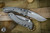  Microtech Amphibian Ram-LOK Folding Knife Fluted Natural Grey Aluminum 3.9" Apocalyptic Stonewash Serrated 137RL-11APFLNC