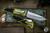Microtech Socom Elite Automatic Folding Knife OD Green Aluminum/Grip Inlay 4" M390 Tanto Stonewash 161A-10OD