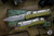 Microtech "Glykon" OTF Automatic Knife Aluminum/Titanium OD Green 3.75" Bayonet Stonewash Serrated 184-11OD