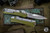 Microtech "Glykon" OTF Automatic Knife Aluminum/Titanium OD Green 3.75" Bayonet Stonewash Serrated 184-11OD