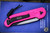 (Preowned) Microtech LUDT Automatic Folding Knife Pink 3.4" Drop Point Black 135-1BPK
