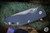 (Preowned) Rick Hinderer Knives XM-18 3.5" Slicer Knife Blue Textured Titanium, Battle Blue