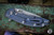 (Preowned) Rick Hinderer Knives XM-18 3.5" Slicer Knife Blue Textured Titanium, Battle Blue