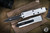 Microtech UTX-85 OTF Automatic Knife Clear Silver 3.1" Dagger Black 232-1CR