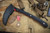 RMJ Tactical 3V Syndicate Senshi Black G10 Tomahawk Scythe 15" Red Cerakote 