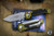 Microtech LUDT Automatic Folding Knife OD Green/Grip Inlay 3.4" Tanto Stonewash 1136-10OD