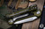 Microtech LUDT Automatic Folding Knife OD Green/Grip Inlay 3.4" Tanto Stonewash Serrated 1136-12OD 