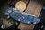 Rick Hinderer Knives XM-18 3.5" Skinner Folding Knife Red G10, Battle Blue Titanium