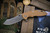 Rick Hinderer Knives XM-18 3.5" Skinner Folding Knife Coyote G10, Working Finish Titanium
