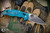 (Preowned) Spyderco Manix 2 Lightweight Translucent Blue FRN Knife 3.4" Satin C101PBL2