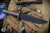 Nottingham Tactical/Chad Nichols Fixed Blade Knife Titanium Milled 7.5" PD1 DLC Drop Point