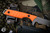 Toor Knives Avalon Fillet Fixed Blade Knife Blaze Orange G10 9.0" Trailing Point Stonewash