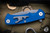 Hinderer Knives Project X Flipper Knife Blue G10 3.65" S45VN Clip Point Working Finish