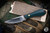 Preowned-RL Dozier Knives Caper Green G10 Fixed Blade 3" Satin 