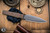 RMJ Tactical Orlando Special Boot Dagger Fixed Blade Knife Hyena Brown G10 4.5" Nitro V Tungsten