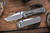 Left Hand-Chris Reeve Knives Small Inkosi Folding Knife Sandblasted Titanium, Blue Accents 2.8" MagnaCut Tanto Stonewash SIN-1043