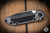 Microtech LUDT Gen III Automatic Folding Knife Gray Natural Clear Aluminum/Grip Inlay 3.4" M390 Drop Point Black 1135-1NC