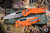 Microtech Standard Issue "MSI" Ram-LOK Manual Folding Knife Orange 3.85" Apocalyptic Stonewash 210T-10APPMOR