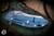 Rick Hinderer Knives XM-18 3.5" Skinner Folding Knife Blue  G10, Stonewash Blue