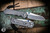 Left Hand-Chris Reeve Knives Small Inkosi Folding Knife Sandblasted Titanium, Blue Accents 2.75" MagnaCut Insingo  SIN-1023