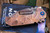 Medford Praetorian Ti Folding Knife Rose-Bronze Stained Glass Sculpted Titanium 3.75" 3V Vulcan Tanto