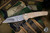 ProTech Malibu Custom Titanium Flipper Knife Bronze Dragon Scale 3.25" Compound Damasteel Reverse Tanto