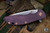 Rick Hinderer Knives XM-24 4.0" Spearpoint Knife Burgundy G10, Battle Blue