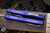 Microtech Hera Mini OTF Automatic Knife Purple 3" Dagger Stonewash Serrated 1702M-12PU