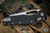 PREOWNED-Microtech Standard Issue "MSI" Ram-LOK Manual Folding Knife Black 3.85" Apocalyptic Stonewash Serrated 210T-11APPMBK