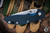 Rick Hinderer Knives XM-18 3.5" Slicer Folding Knife Blue/Black G10, Stonewash Bronze