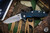 Rick Hinderer Knives XM-18 3.5" Slicer Folding Knife Blue/Black G10, Stonewash Bronze