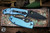 Spyderco Tenacious Blue Titanium Frame Lock Knife 3.4" Black 122TIBLBKP