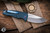 Medford Smooth Criminal Automatic Folding Knife Blue 3" Drop Point Tumbled  MKA039