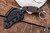 Toor Knives Karsumba R Burlap Micarta Fixed Blade Knife 2.5" Karambit Stonewash