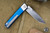 Medford Gentleman Jack (GJ-2) Slip Joint Knife Blue/Silver Titanium 3.1" Drop Point