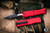  Microtech Hera Mini OTF Automatic Knife Red 3" Bayonet Black 1701M-1RD