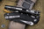 Microtech Amphibian Ram-LOK Folding Knife Fluted Black Aluminum 3.9" Black 137RL-1FL