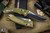 Microtech Amphibian Ram-LOK Folding Knife Fluted OD Green Aluminum 3.9" Black 137RL-1FLOD
