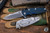 Hinderer Knives EKlipse 3.5" Flipper Blue/Black G10 Spearpoint Knife Stonewash