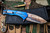 Medford Praetorian Slim Flipper Folding Knife Dark Blue Titanium 3.3" Vulcan Tanto