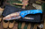 Medford Praetorian Slim Flipper Folding Knife Dark Blue Titanium 3.3" Vulcan Tanto