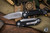 Microtech LUDT Automatic Folding Knife Black Aluminum/Grip Inlay 3.4" M390 Tanto Apocalyptic Stonewash Serrated 1136-12AP