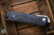Reate Knives Bushido Front Flipper Liner Lock Knife Purple Dark Matter Carbon Fiber 2.8" M390 Stonewash