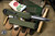  Heretic Knives Manticore E Green Grenade Grip OTF Automatic Knife 3.2" Dagger Two Tone Serrated H028F-10C-GRN