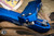 Heretic Knives Manticore X OTF Knife Blue Grenade Grip 3.75" Tanto Stonewash H031F-2A-BLU